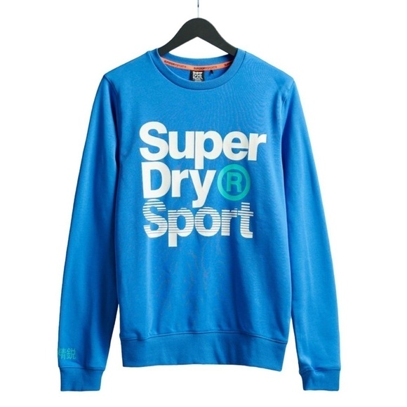 Superdry Sport Men’s Blue Pullover Sweatshirt - Picture 1 of 13